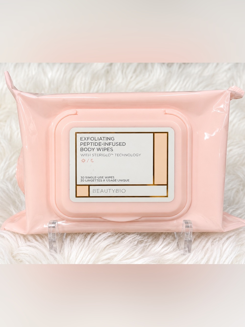 BEAUTYBIO Exfoliating Peptide-Infused Body Wipes — 30 Count